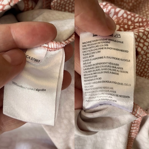 Halston Studio Pink & White Print Romper S - Picture 13 of 13